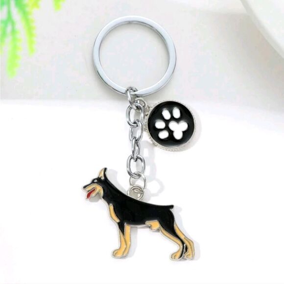 Doberman Dog Keychain - Picture 4 of 5